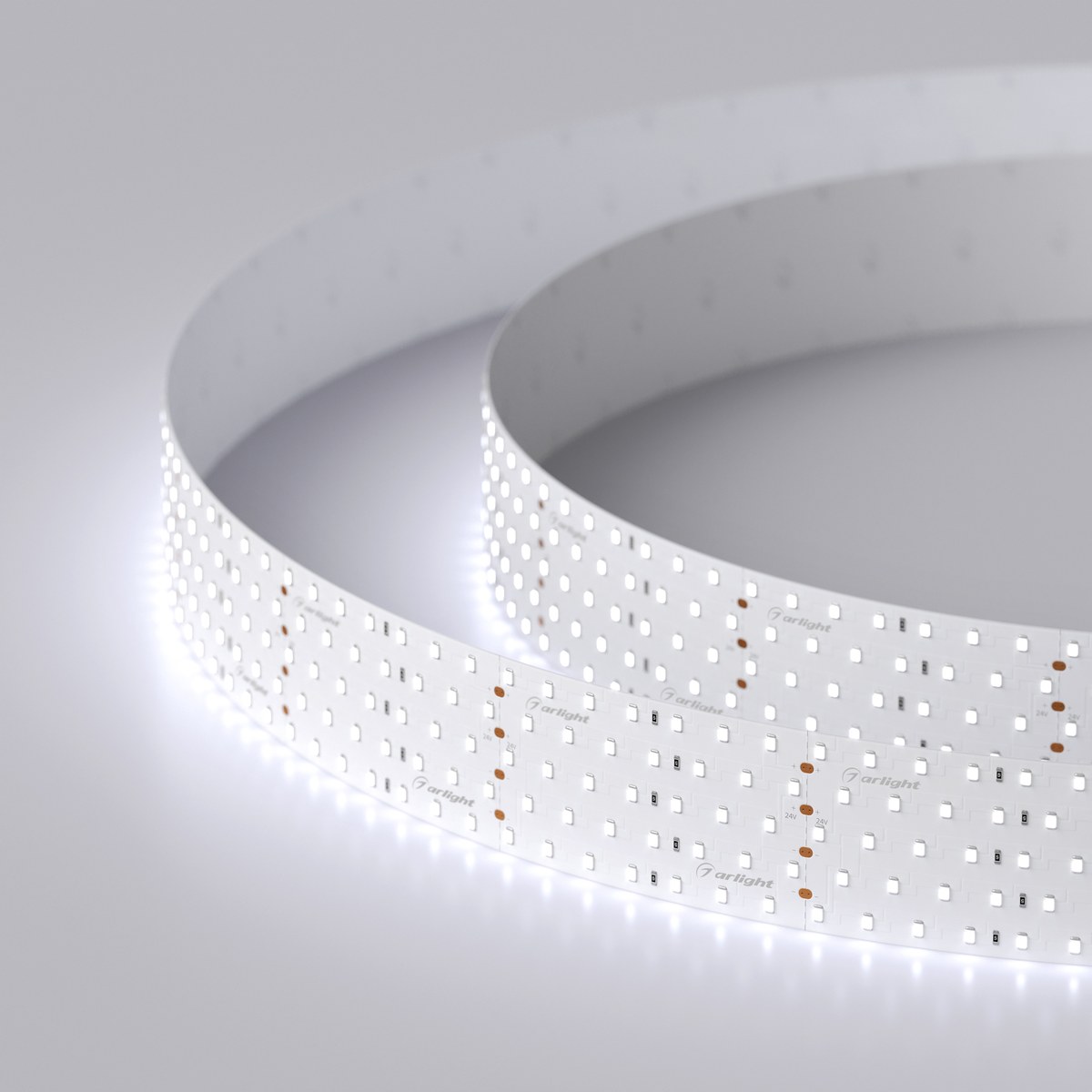 Светодиодная лента RT 2-2500 24V Cool 8K 5x2 (2835, 875 LED, LUX)