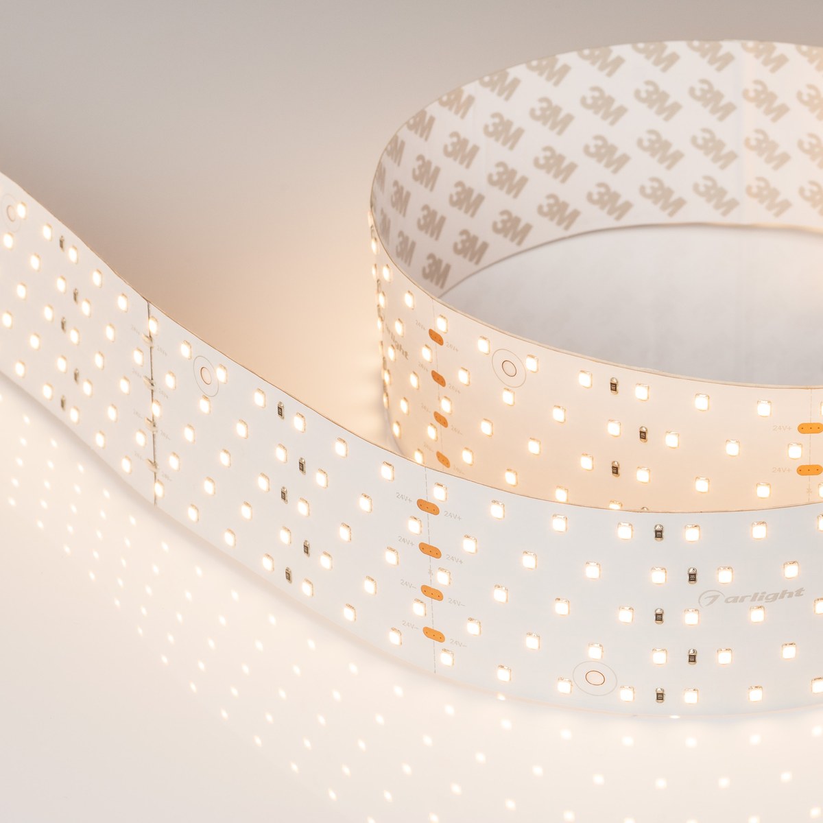 Светодиодная лента RT-A350-58mm 24V Warm2700 (36 W/m, IP20, 2835, 2.5m) (Arlight, Открытый)