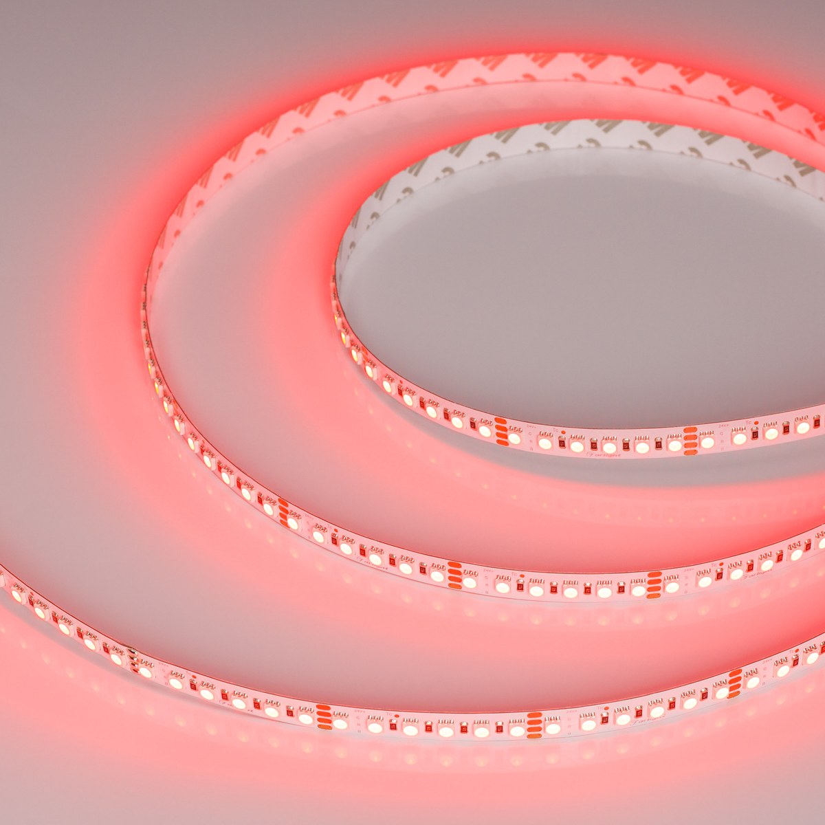 Светодиодная лента RT-G240-12mm 24V RGB (18 W/m, IP20, 3838, 5m)