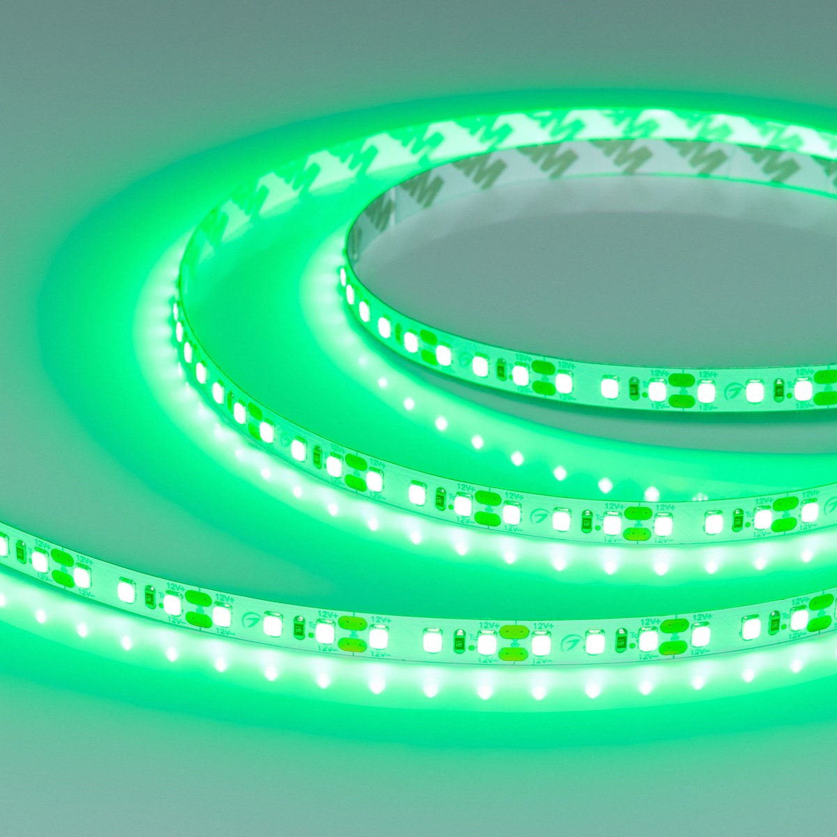 Светодиодная лента RT-A120-8mm 12V Green (9.6 W/m, IP20, 2835, 5m)