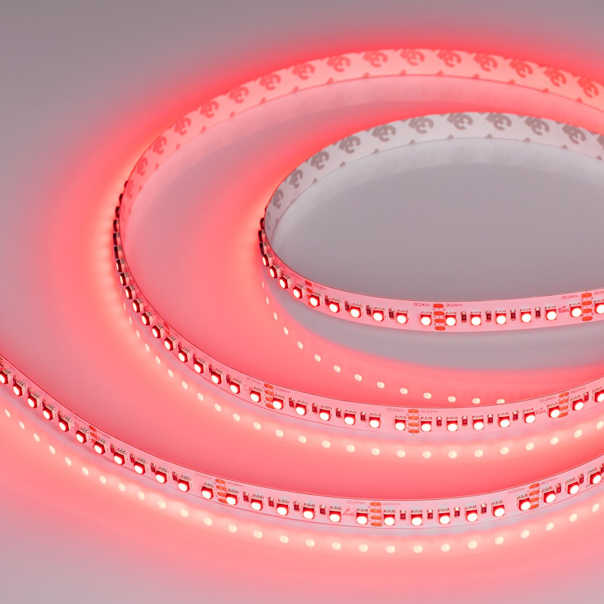Светодиодная лента MINI-F120-12mm 24V RGB (22.4 W/m, IP20, 3535, 5m)