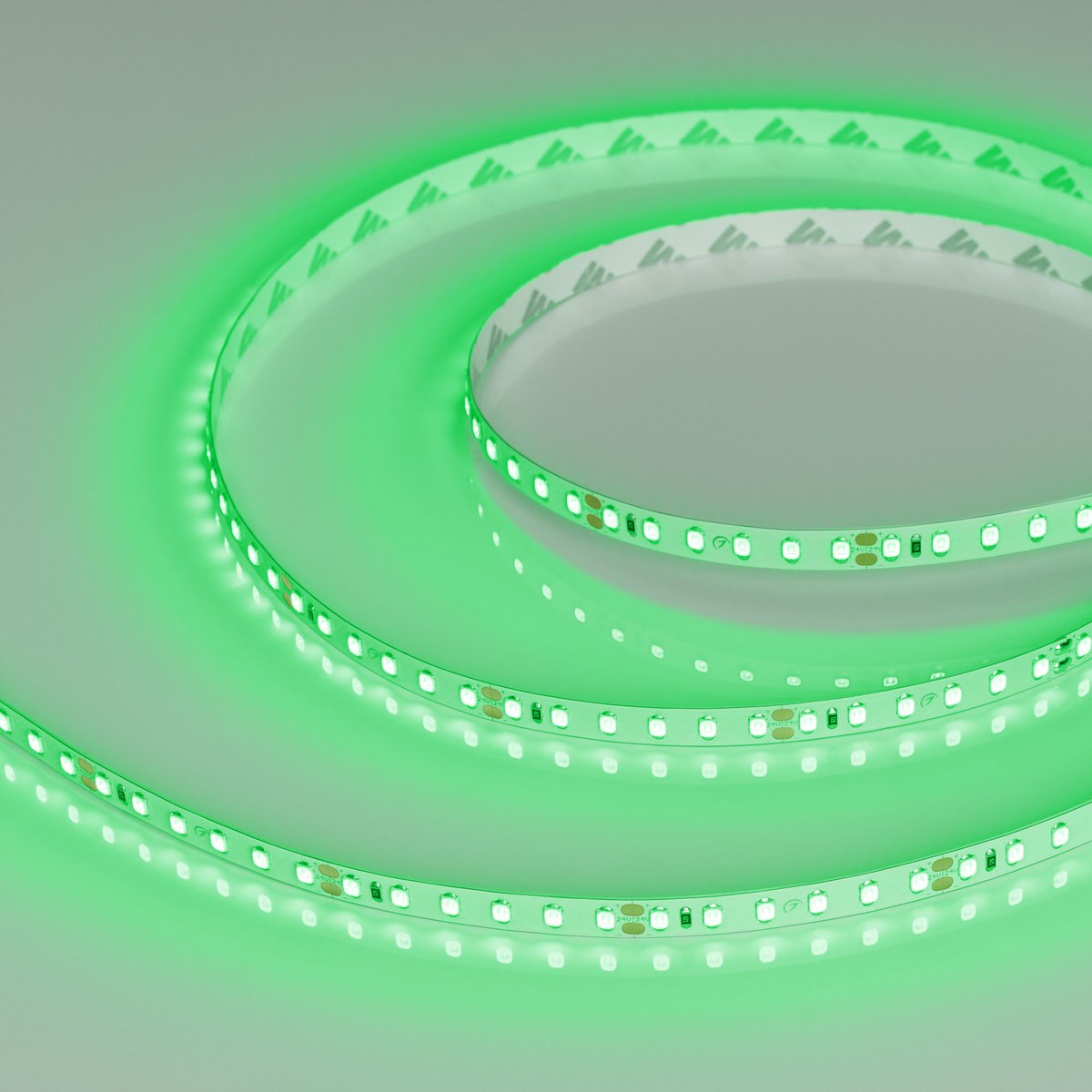 Светодиодная лента RT-A120-8mm 24V Green (9.6 W/m, IP20, 2835, 5m)