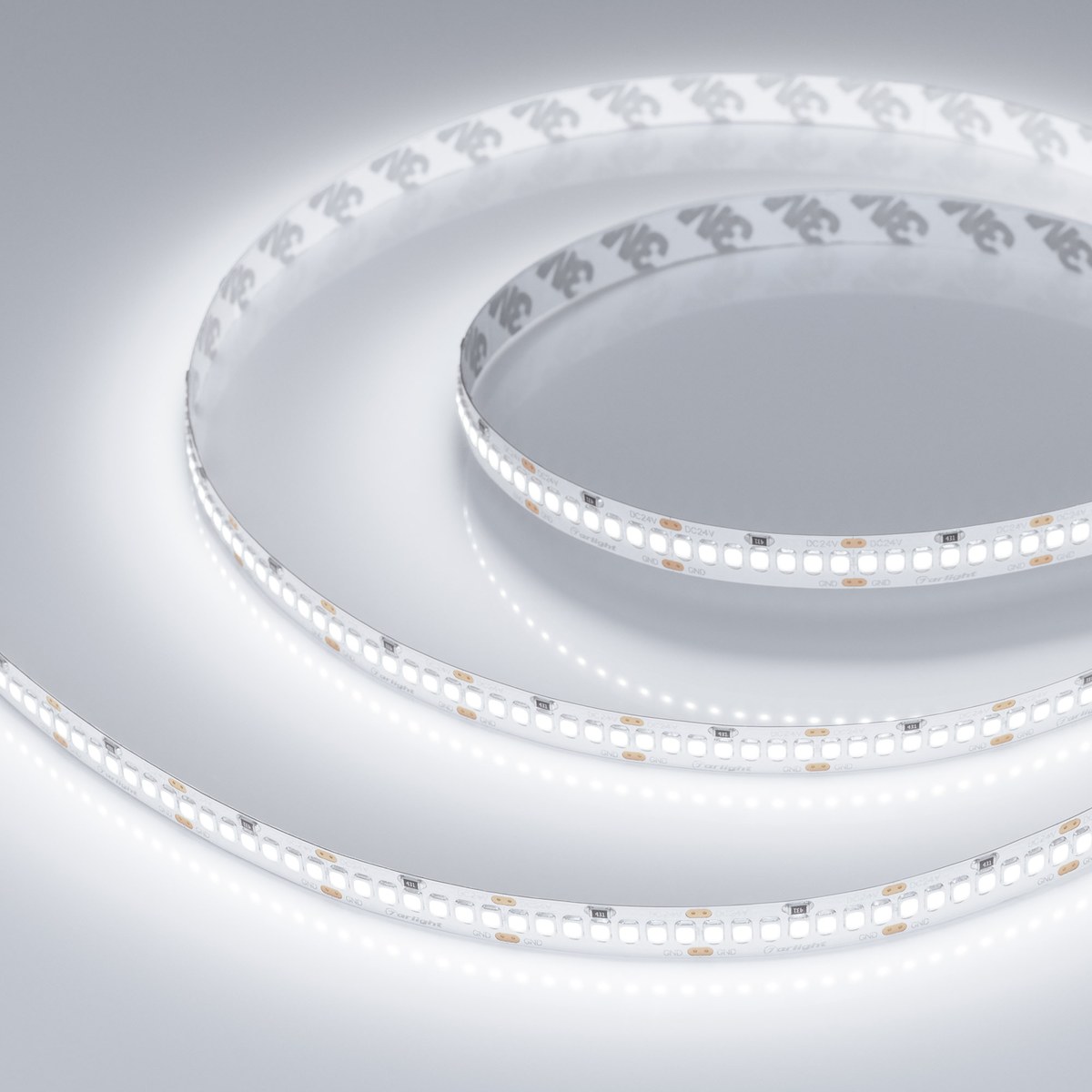 Светодиодная лента RT-A252-10mm 24V White6000 (11 W/m, IP20, 2835, 5m)