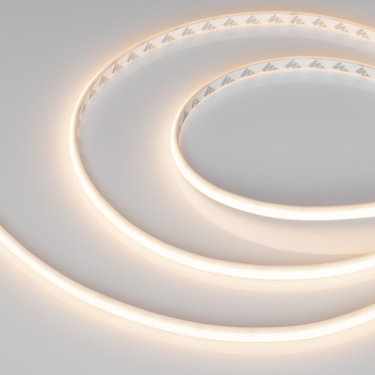 Светодиодная лента герметичная MICROLED-PW-M288-10mm 24V Warm3000 (12 W/m, IP66, 2216, 5m)
