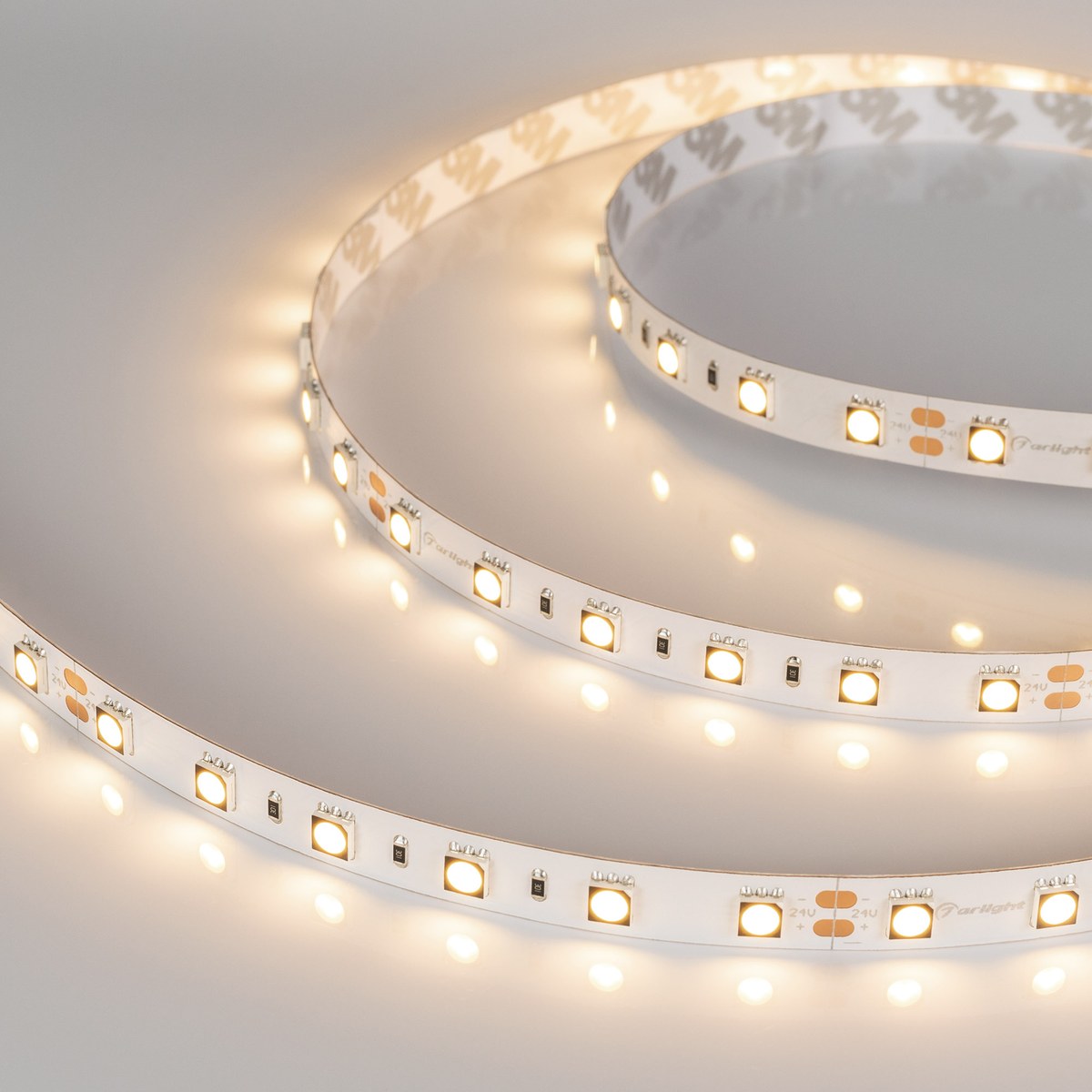 Светодиодная лента RT-B60-10mm 24V Warm3000 CRI98 (14.4 W/m, IP20, 5060, 5m)