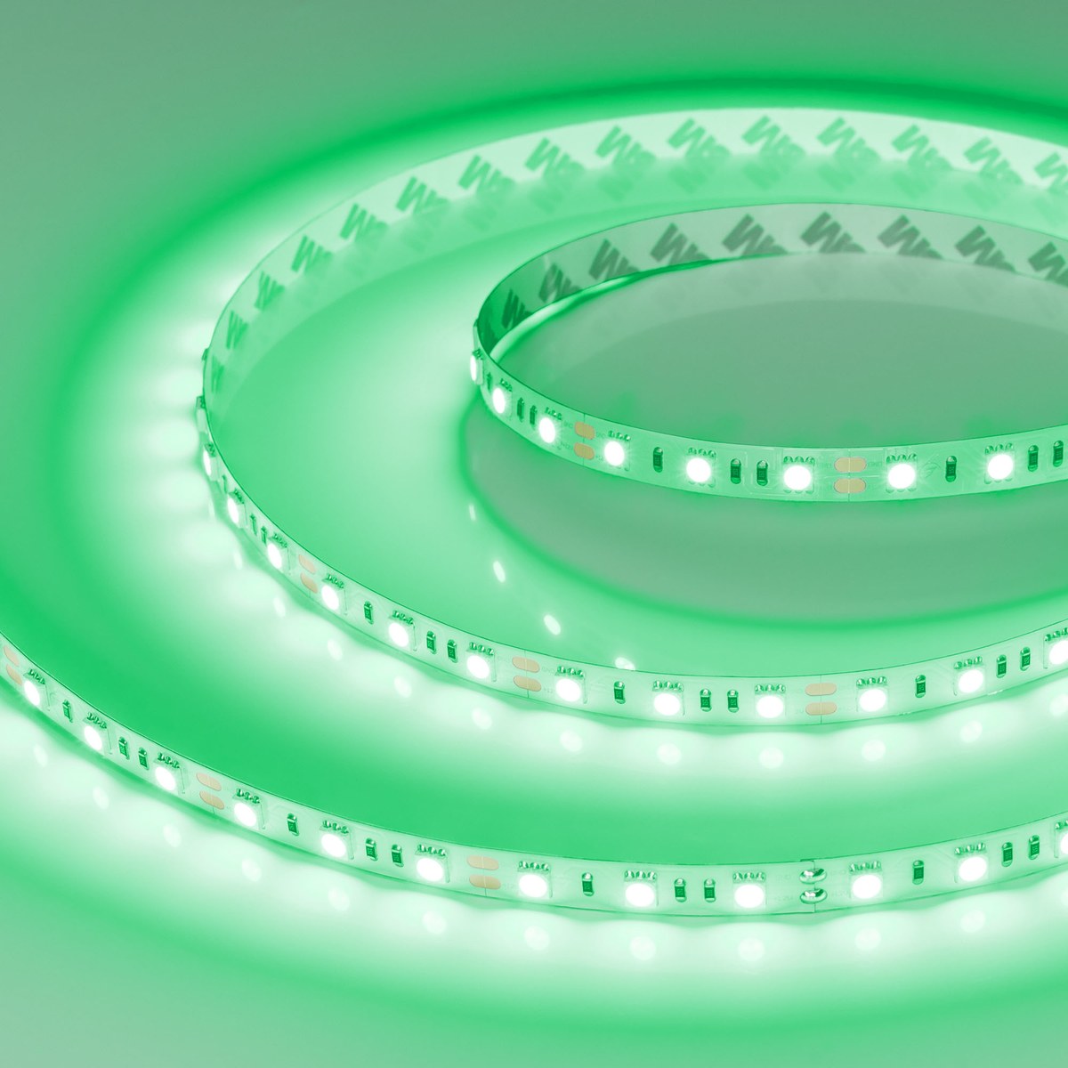 Светодиодная лента RT-B60-10mm 12V Green (14.4 W/m, IP20, 5060, 5m)