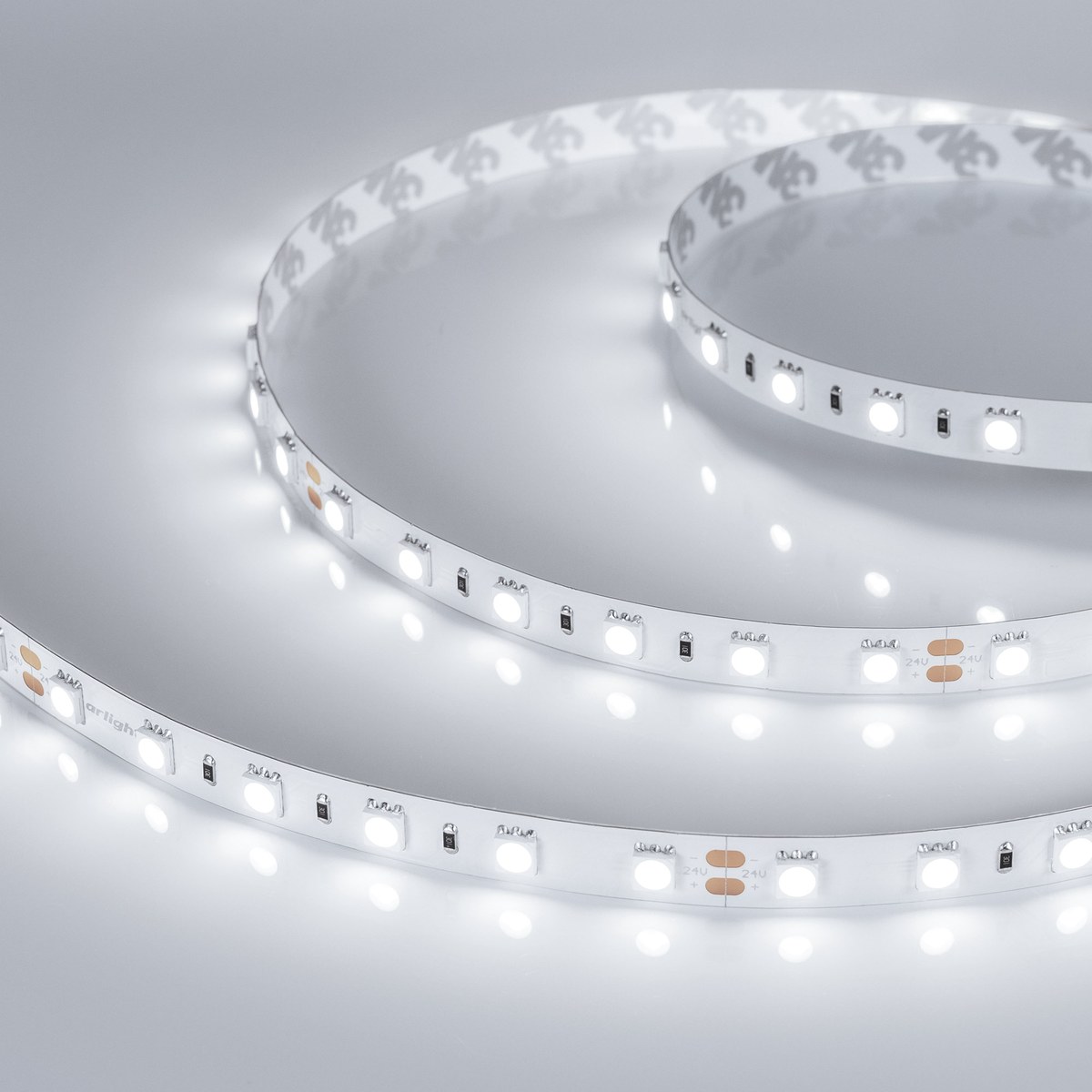 Светодиодная лента RT-B60-10mm 24V White6000 (14.4 W/m, IP20, 5060, 5m)