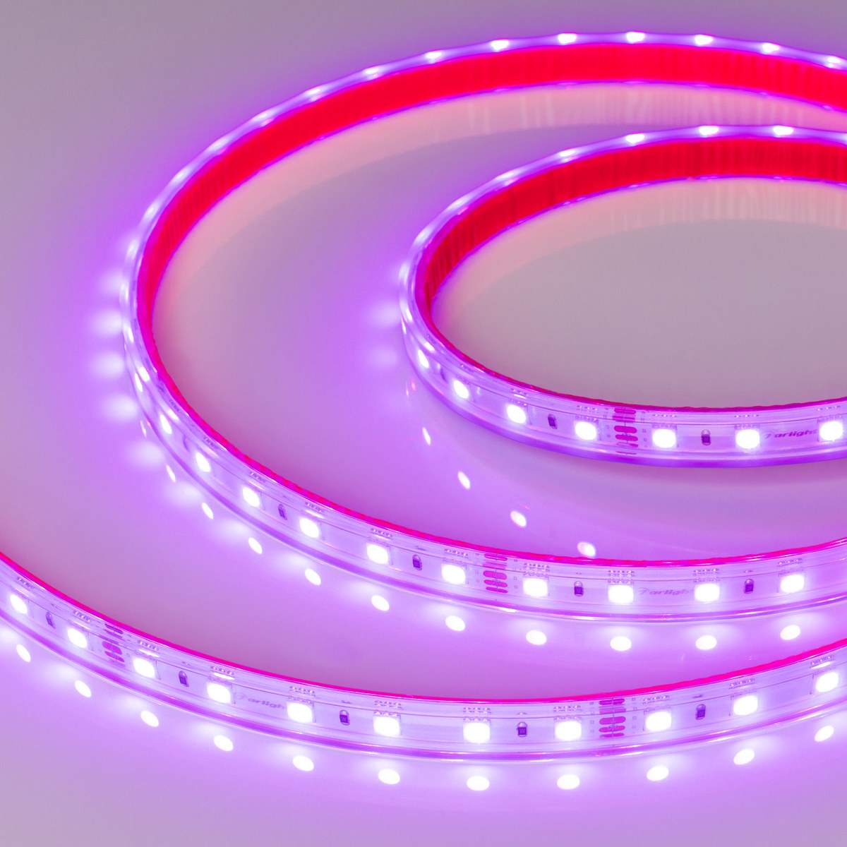 Светодиодная лента герметичная RTW-PS-B60-12mm 24V RGB (14.4 W/m, IP67, 5060, 50m)