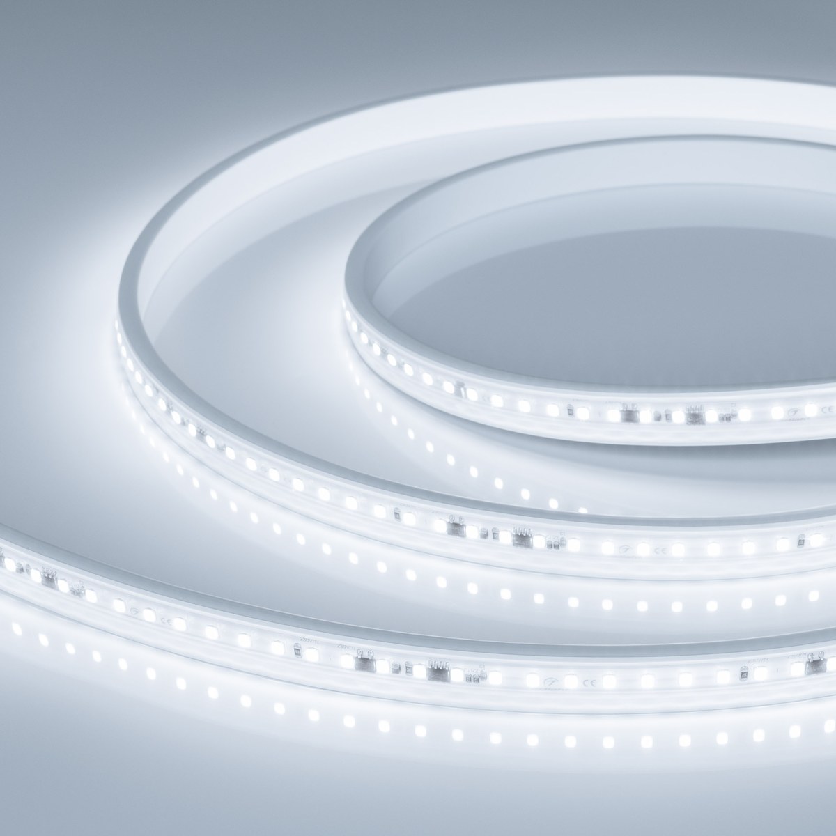 Светодиодная лента герметичная ARL-PV-A120-15mm 230V White6000 (15 W/m, IP65, 10m)