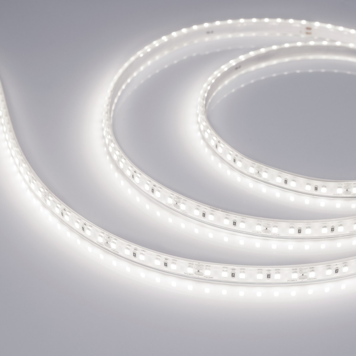 Светодиодная лента герметичная RTW-PU-A120-10.5mm 24V Day4500 (16.8 W/m, IP68, Wire 2m, 5m)