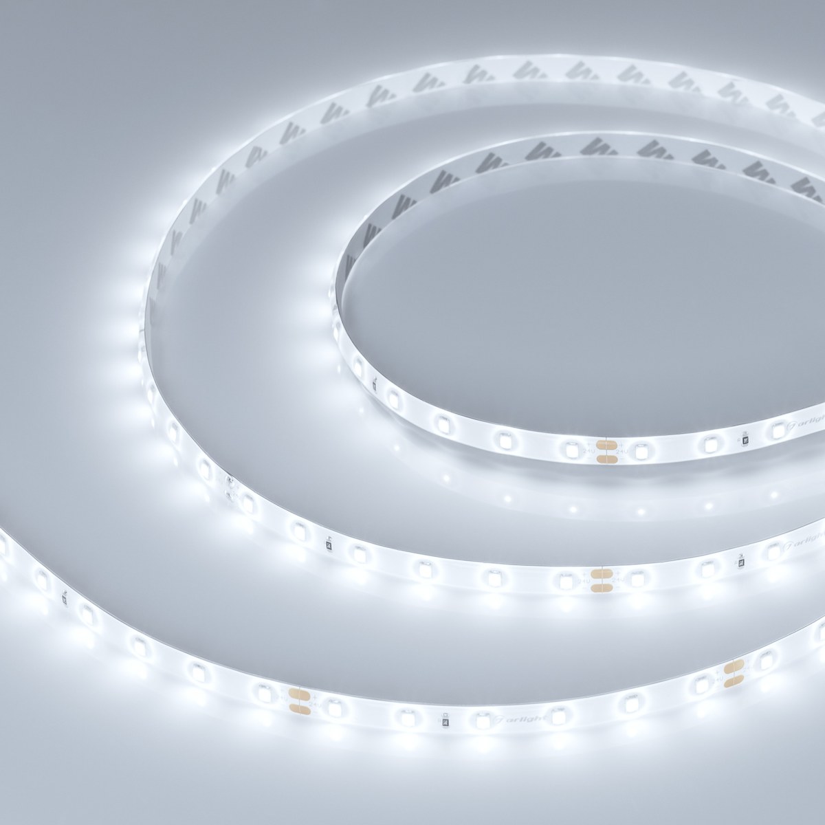 Светодиодная лента герметичная RTW-SE-A60-8mm 24V White6000 (4.8 W/m, IP65, 2835, 5m)