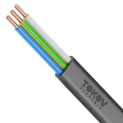 Кабель TOKOV ELECTRIC ВВГ-Пнг(А)-LS 3×6 ок (N, PE), 0,66 кВ