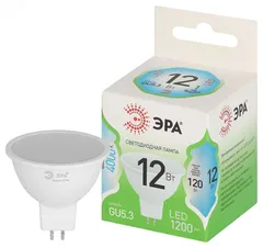 Лампа светодиодная LED 12 Вт 1200Лм 4000К MR16-12W-840-GU5.3 GU5.3 софит яркий белый свет Green Line