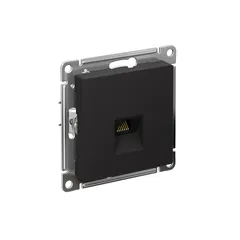 Розетка ATLASDESIGN компьютерная RJ45 механизм карбон