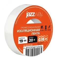 Изолента ПВХ 19мм * 20м белая JAZZway