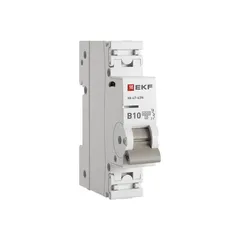 Выключатель автоматический однополюсный 1P 10А (B) 6kA ВА 47- 63Т M636110B PROXIMA EKF
