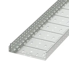 Лоток перфорированный 400х100 L 3000, цинк-ламельный