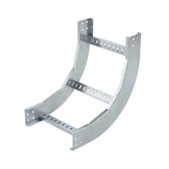 Угол вертикальный внутренний 45 градусов 50х400 R300 лонжерон 1,5 мм горячеоцинкованный в комплекте крепежные элементы соединительные пластины