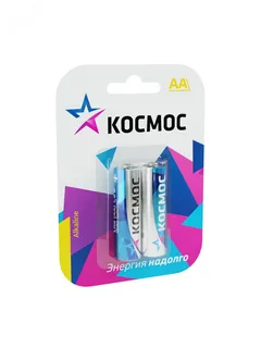 Батарейка алкалиновая пальчиковая АА LR6 блистер 2 шт
