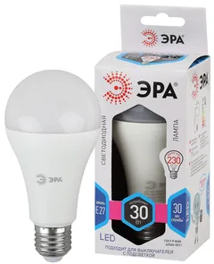Лампа светодиодная LED 30 Вт 2400Лм 4000К груша нейтральный E27 170-265В LED A65-30W-840-E27 Standart