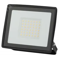 Прожектор светодиодный ДО-50 Вт 6500К 4000 Лм IP65 черный 50w холодный 200-240В LPR-023-0-65K-050