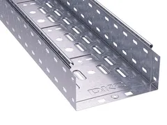 Лоток перфорированный 200х100 L 2000, цинк-ламельный