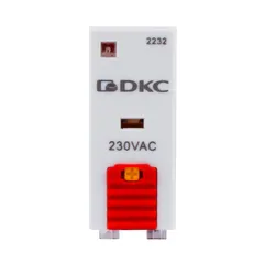 Реле миниатюрное промышленное, 1CO, коммутируемый ток 12 А, AgSnO, напряжение 230V AC, опция – тест-кнопка+светодиод