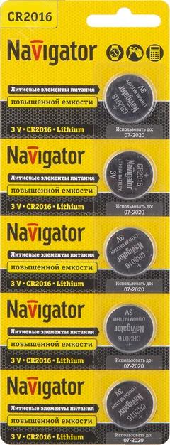 Батарейка NBT-CR2016-BP5