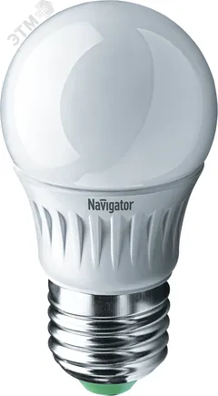 Лампа светодиодная LED 5вт E27 белая шар