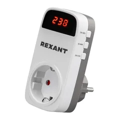 Реле напряжения вилка-розетка c дисплеем 16А REXANT