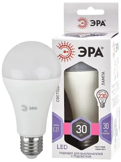 Лампа светодиодная LED 30 Вт 2400Лм 6000К груша холодный E27 170-265В LED A65-30W-860-E27 Standart