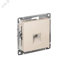 Розетка ATLASDESIGN компьютерная RJ45 механизм бежевый