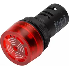 Сигнализатор звуковой ND16-22FS 22 мм красный LED AC/DC24В (R)