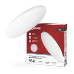 Светильник светодиодный NEO SIMPLE-9565-WH 95Вт 230В 6500K 7600Лм 460x67мм белый IN HOME