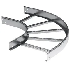Угол горизонтальный 90 50x500 R300 цинк-ламельный в комплекте крепежные элементы соединительные пластины