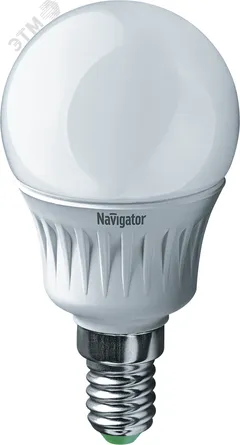 Лампа светодиодная LED 5вт E14 теплая шар