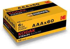 Батарейка LR03-60 (4S) colour box XTRALIFE Alkaline [K3A-60] (60/1200/38400)