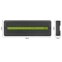 Центр коммутации с 6-тью беспроводными зонами ZigBee + 2-мя проводными зоны, 230 В