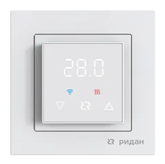 Терморегулятор Ridan Classy для теплого пола c Wi-Fi, с комбинацией датчиков, белый, 16А
