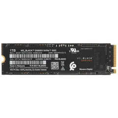 Накопитель SSD М.2 2280 1ТБ, WD Black SN850X, NVMe 2.0, 3D TLC NAND, 7300/6500 МБ/с
