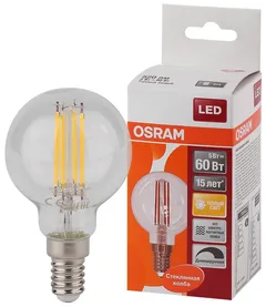 LS PCL P60DIM 5W/827 220-240V CL FIL E14 520lm 15000h - LED лампа OSRAM