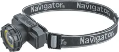 Фонарь светодиодный NPT-H42-ACCU 1LED, 1Вт + 1COB, 3Вт налобный аккумуляторный