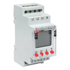 Реле контроля фаз с LCD дисплеем с нейтралью