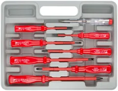 Набор отверток ''Х-Drive ELECTRO'', Cr-Mo-V сталь, SL: 2.5, 4, 5.5, 6.5, PH: № 1, № 2, 6 предм