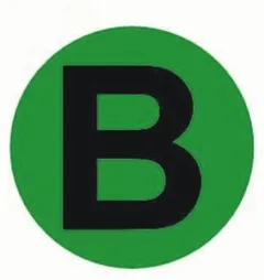 Наклейка 'B'd=20мм PROxima