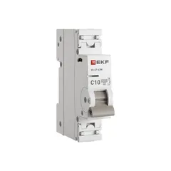 Выключатель автоматический однополюсный 1P 10А (C) 4.5kA ВА 47-63N M634110C PROXIMA EKF