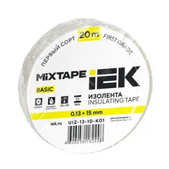 MIXTAPE BASIC Изолента 0,13х15мм белая 20м