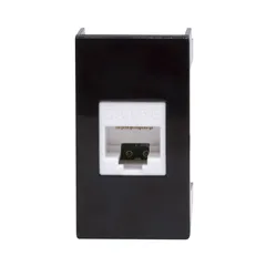 Розетка RJ-45 кат.5E, ЭУИ Вива (Viva),1 мод.,черн
