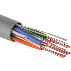 Витая пара U/UTP 4PR 24AWG CCA CAT5e PVC IN серый 305 м