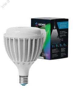 Лампа светодиодная LED 200Вт 220В Е40 D170х248 6500К холодный 19000 лм
